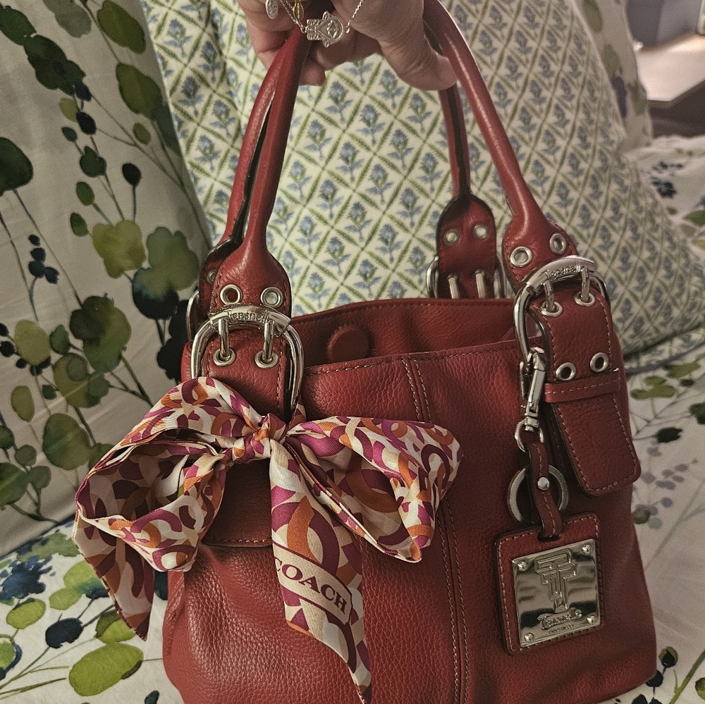 Tignanello Red Handbag